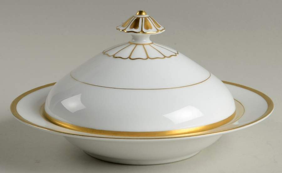 Goldray Round Covered Butter by Noritake-1
