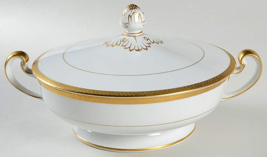 Goldream Round Covered Vegetable by Noritake-1