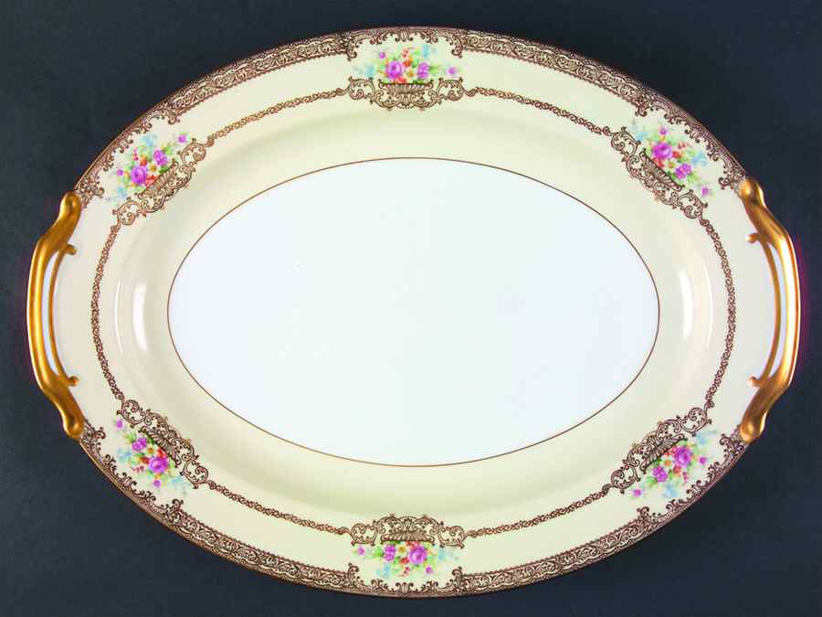 Goldrina 16" Oval Serving Platter by Noritake-1