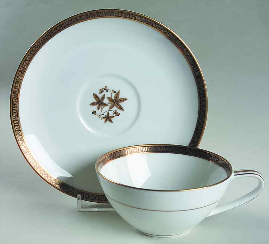 Goldston Flat Cup & Saucer Set by Noritake-1