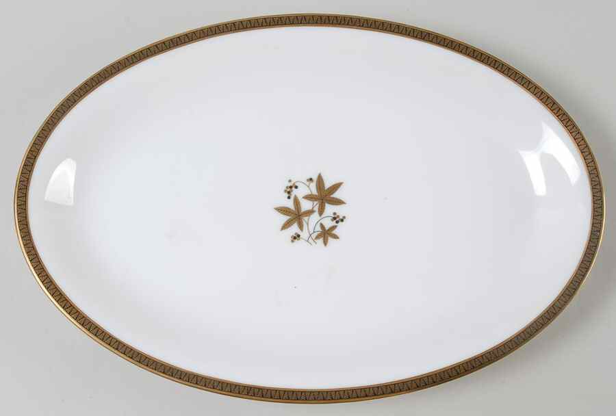 Goldston 12" Oval Serving Platter by Noritake-1