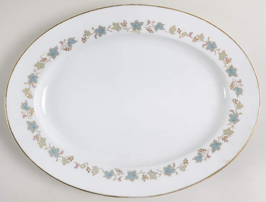 Goldvine 11" Oval Serving Platter by Noritake-1