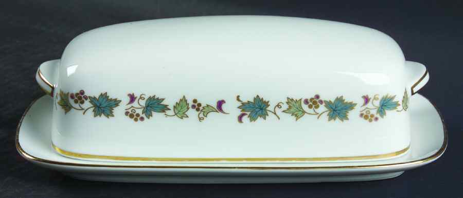Goldvine 1/4 Lb Covered Butter by Noritake-1