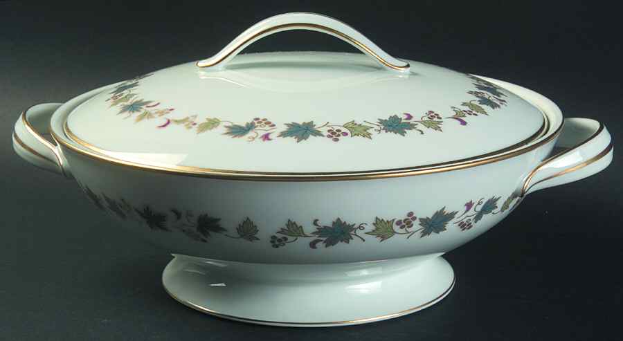 Goldvine Round Covered Vegetable by Noritake-1