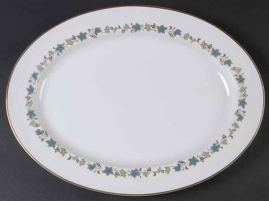 Goldvine 16" Oval Serving Platter by Noritake-1