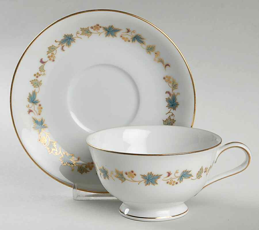 Goldvine Footed Cup & Saucer Set by Noritake-1