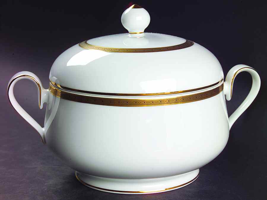 Golden Myth Round Covered Vegetable by Noritake-1