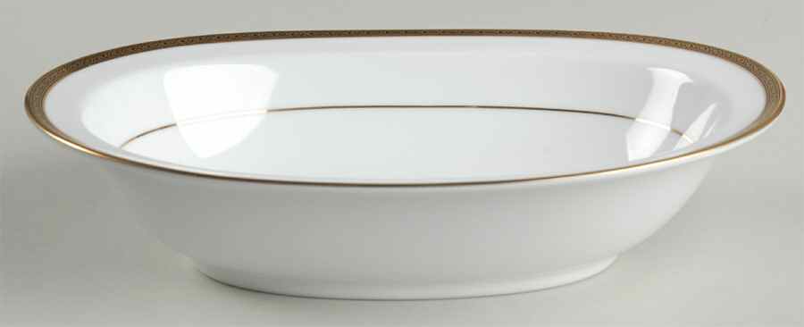 Golden Myth 10" Oval Vegetable Bowl by Noritake-1