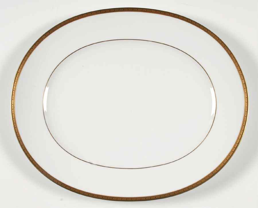 Golden Myth 13" Oval Serving Platter by Noritake-1