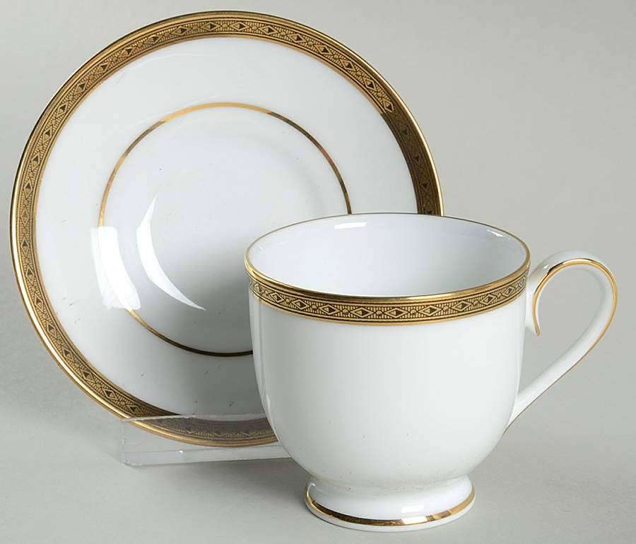 Golden Myth Footed Demitasse Cup & Saucer Set by Noritake-1