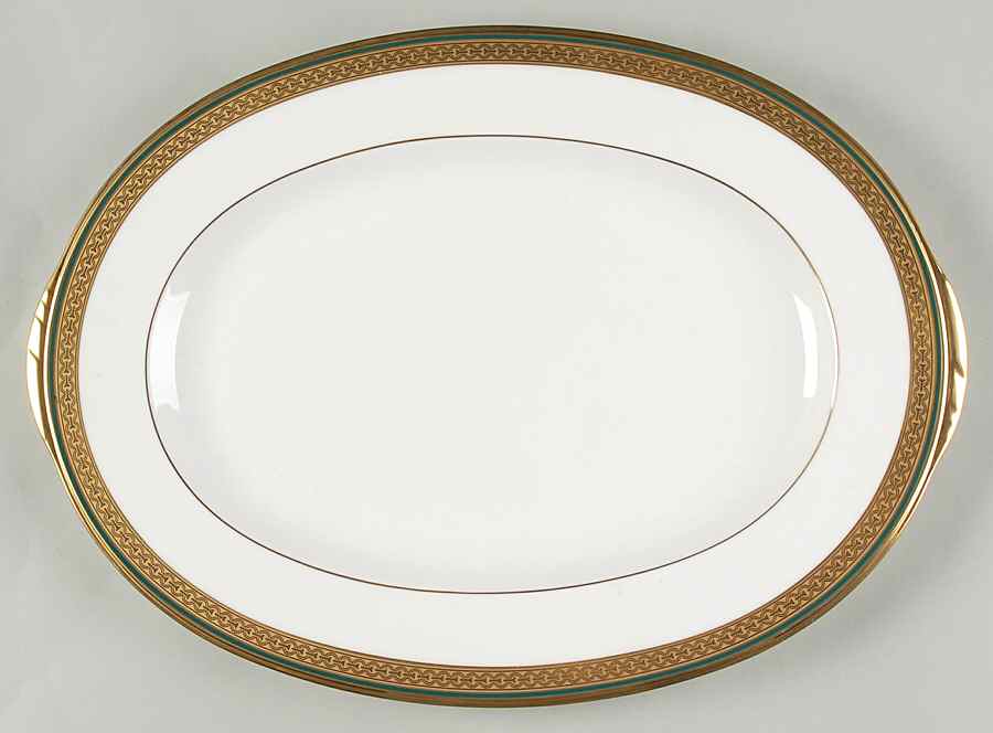 Golden Mastery 14" Oval Serving Platter by Noritake-1