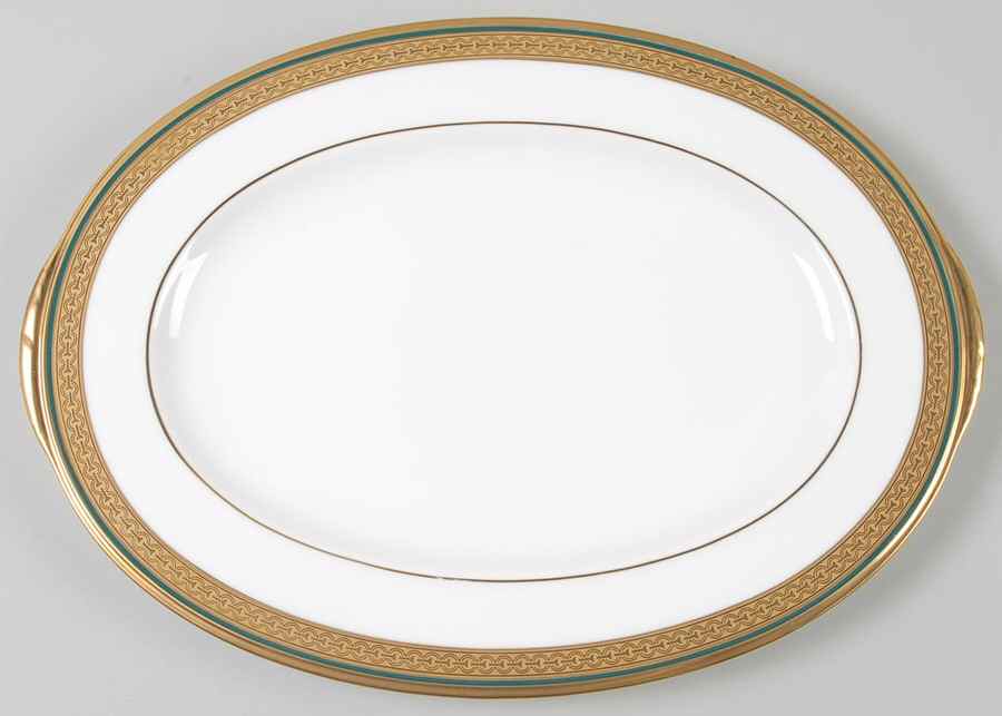 Golden Mastery 12" Oval Serving Platter by Noritake-1