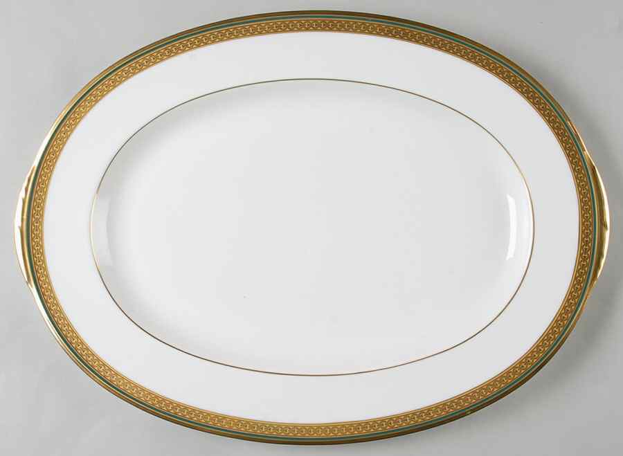Golden Mastery 16" Oval Serving Platter by Noritake-1