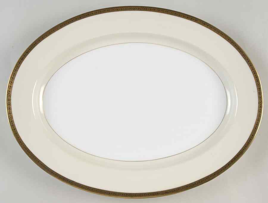 Goldnoir 16" Oval Serving Platter by Noritake-1