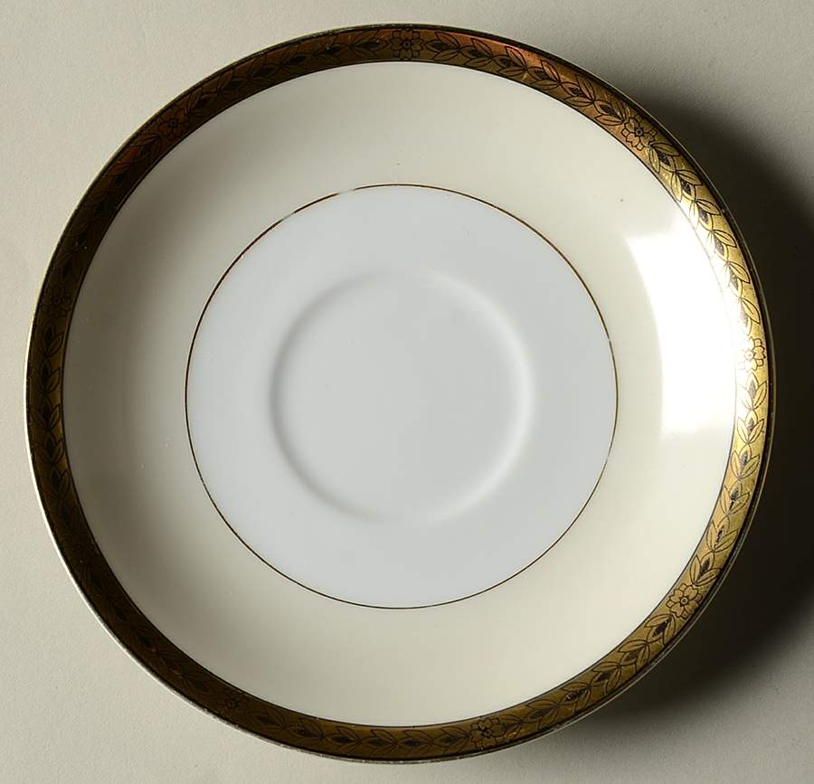 Goldnoir Saucer for Flat Cup by Noritake-1