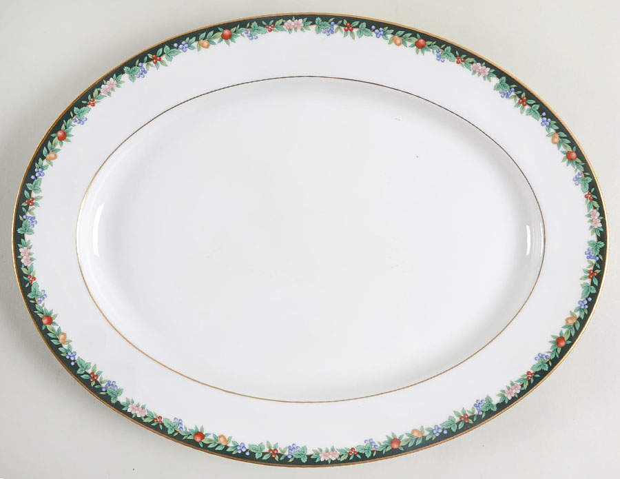 Golden Orchard 14" Oval Serving Platter by Noritake-1