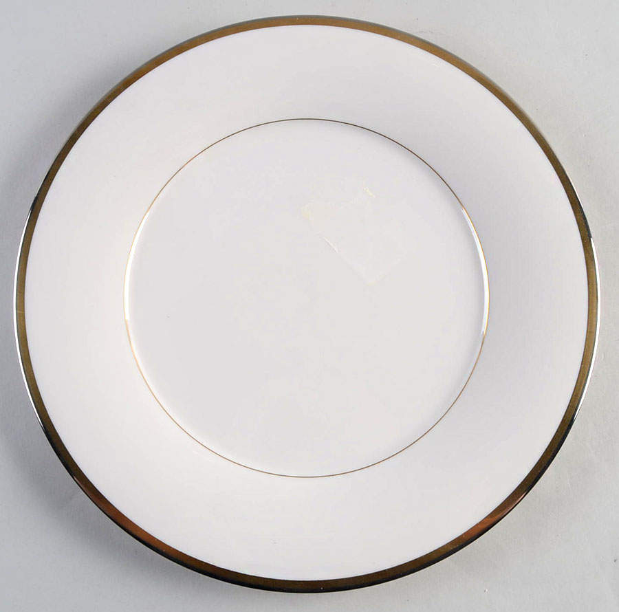 Gold and Platinum Dinner Plate by Noritake-1