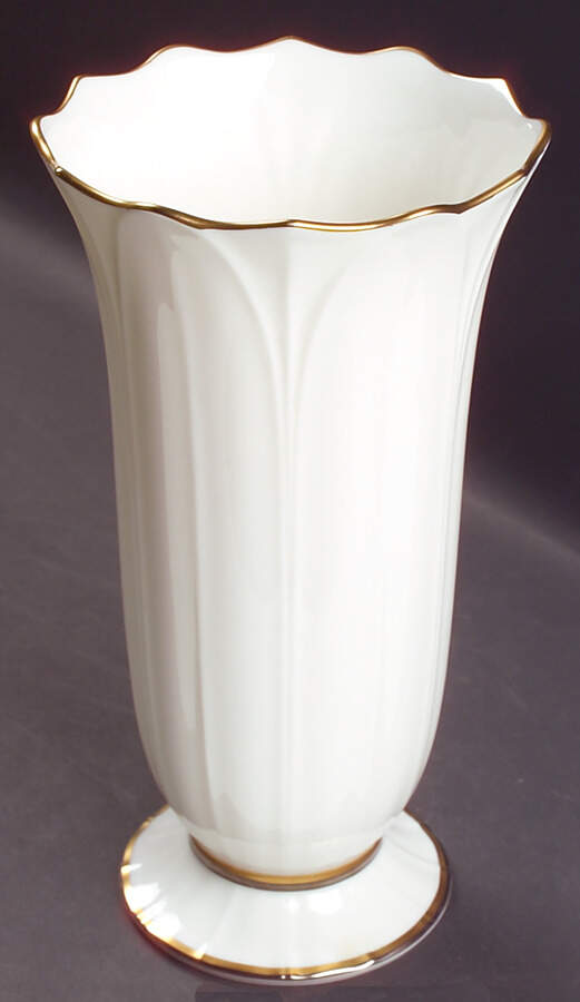 Gold and Platinum 9" Vase by Noritake-1