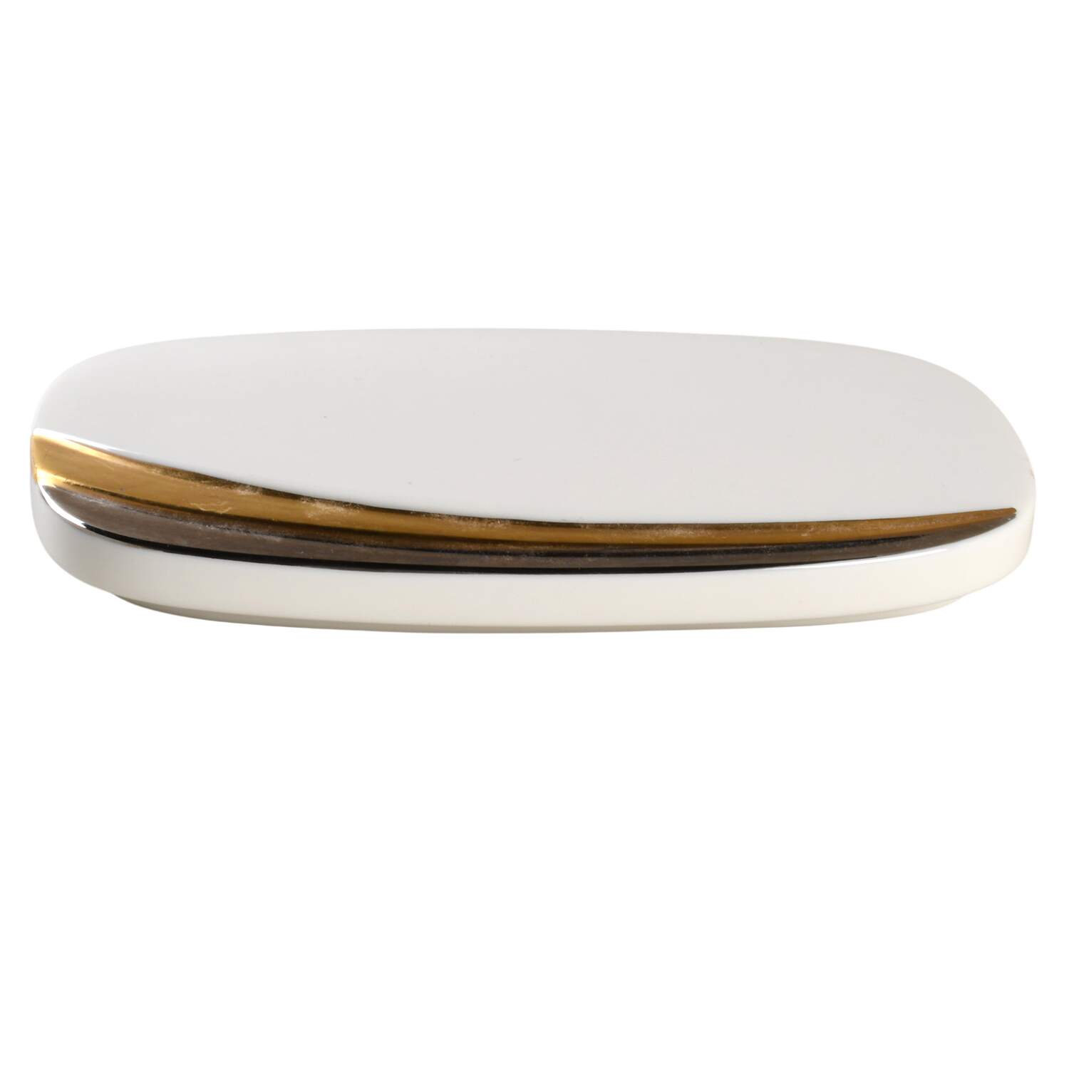 Gold and Platinum Lid for Rectangular Box by Noritake-1