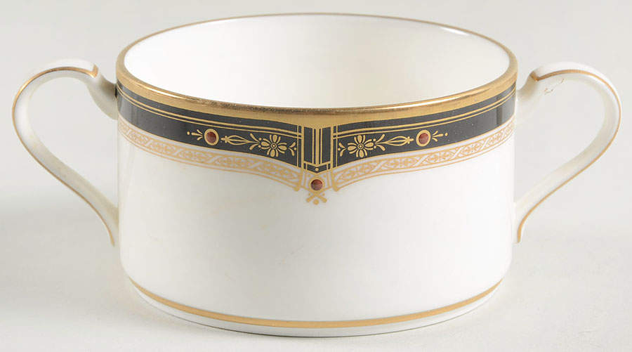 Gold and Sable Flat Cream Soup Bowl by Noritake-1
