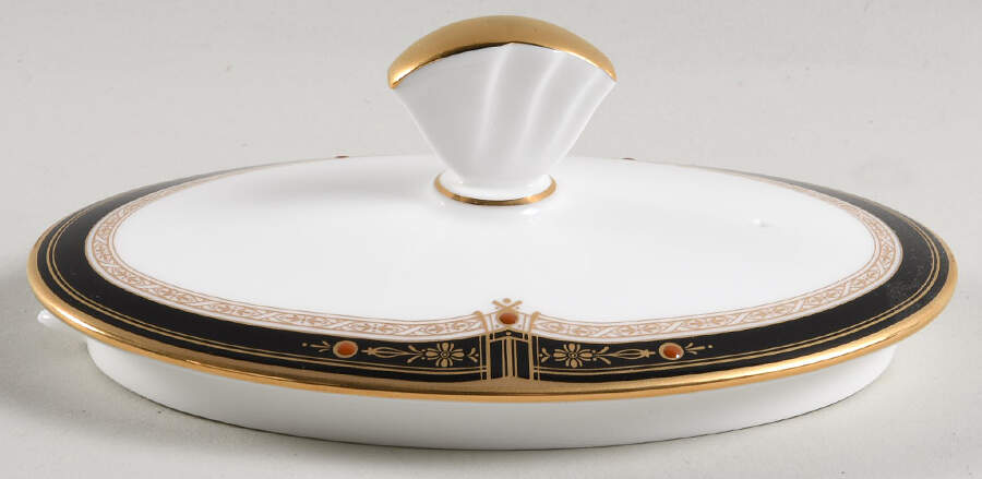 Gold and Sable Lid for Teapot by Noritake-1
