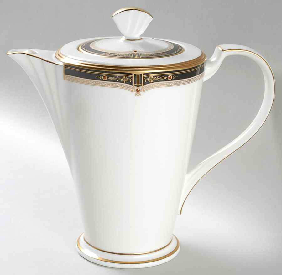 Gold and Sable Coffee Pot & Lid by Noritake-1