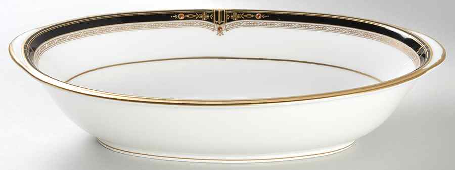 Gold and Sable 10" Oval Vegetable Bowl by Noritake-1