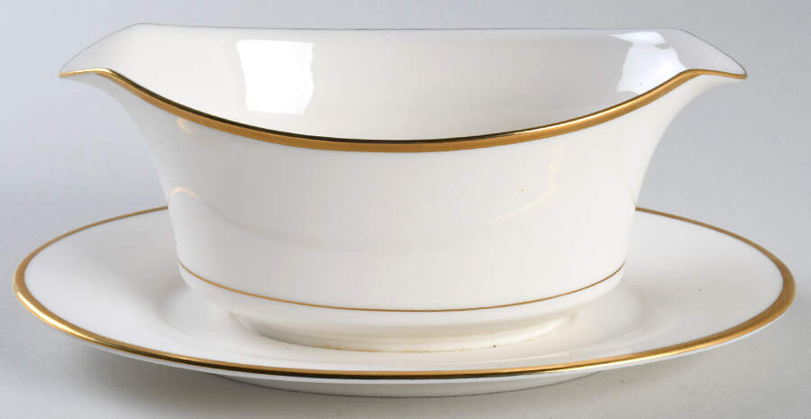 Golden Serenade Gravy Boat with Attached Underplate by Noritake-1