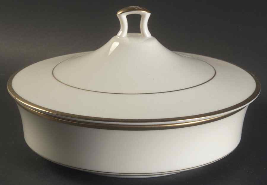 Golden Serenade Round Covered Vegetable by Noritake-1