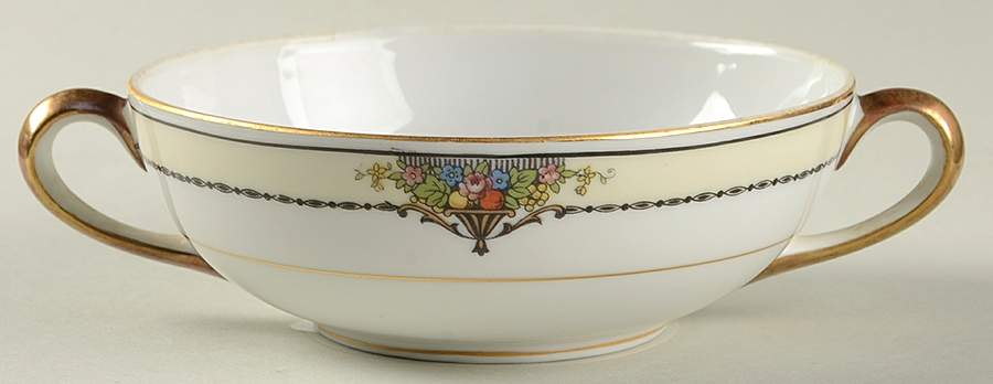 Gotham (Gold) Flat Cream Soup Bowl by Noritake-1