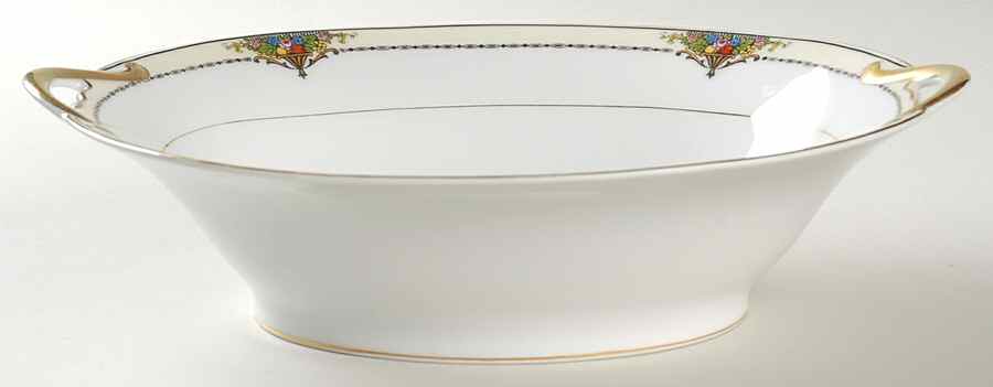 Gotham (Gold) 10" Oval Vegetable Bowl by Noritake-1