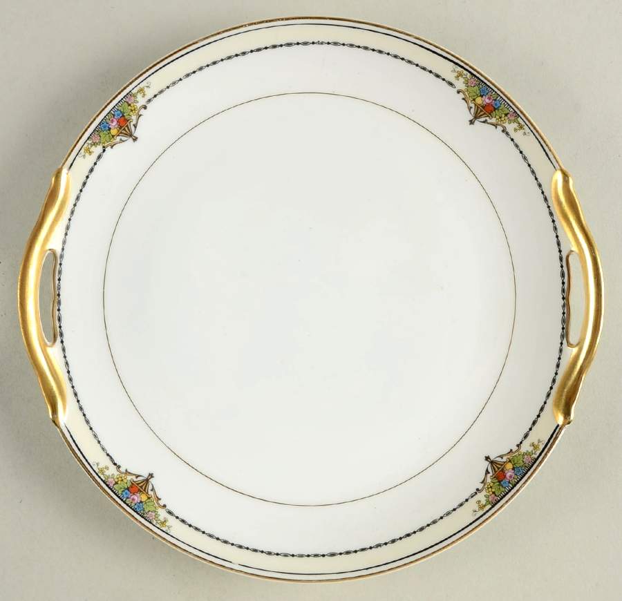 Gotham (Gold) Handled Cake Plate by Noritake-1