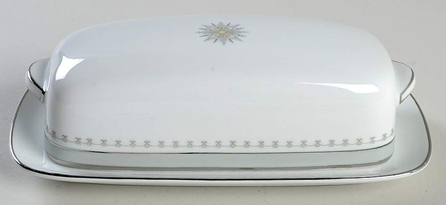 Gotham (Platinum) 1/4 Lb Covered Butter by Noritake-1