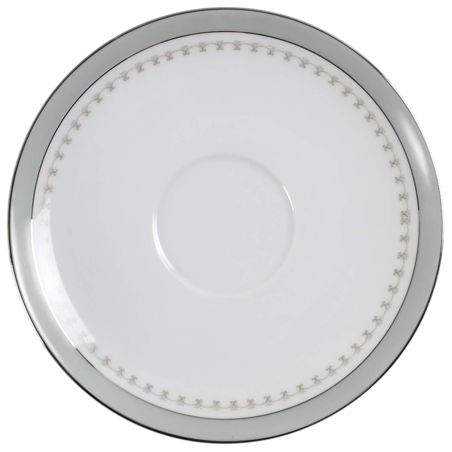 Gotham (Platinum) Saucer by Noritake-1