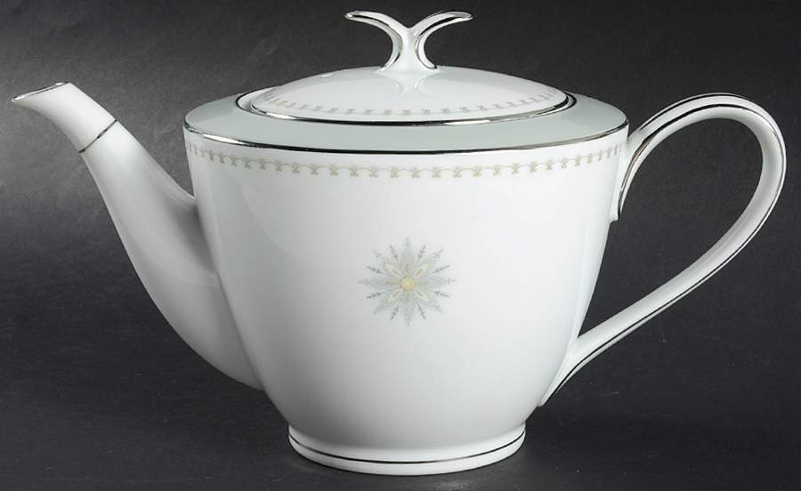 Gotham (Platinum) Teapot & Lid by Noritake-1