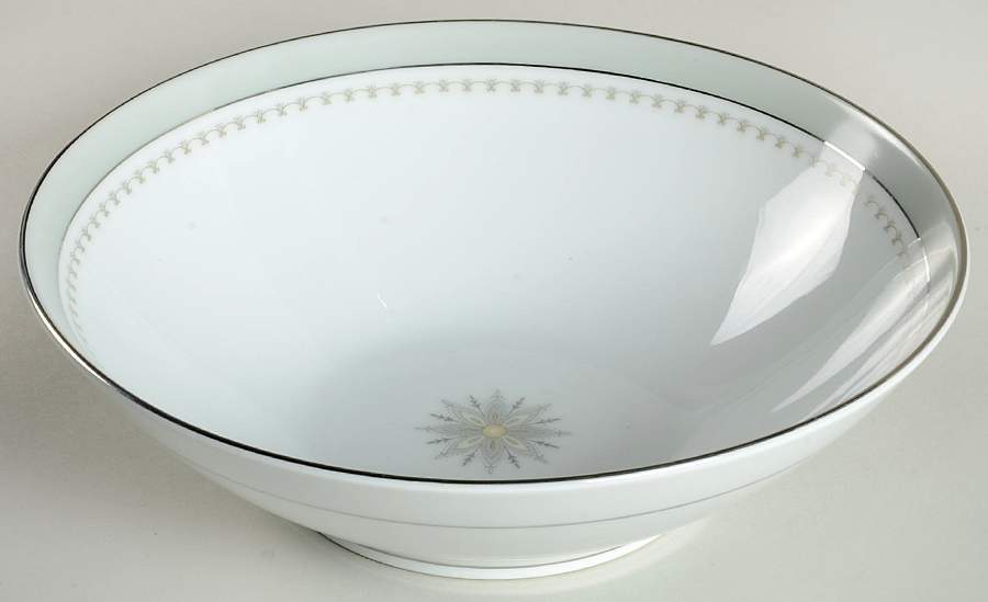 Gotham (Platinum) 8" Round Vegetable Bowl by Noritake-1