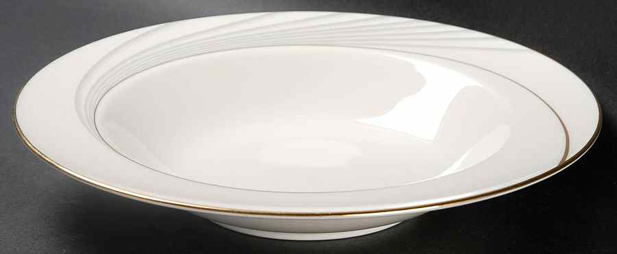 Golden Tide Rim Soup Bowl by Noritake-1