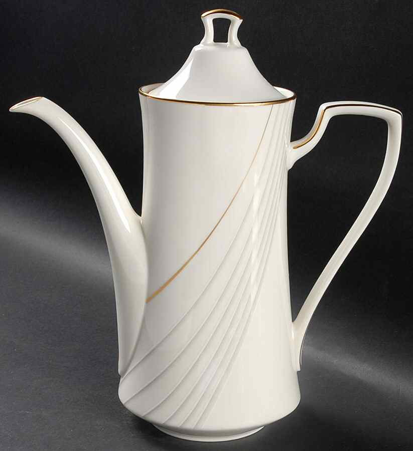Golden Tide Coffee Pot & Lid by Noritake-1