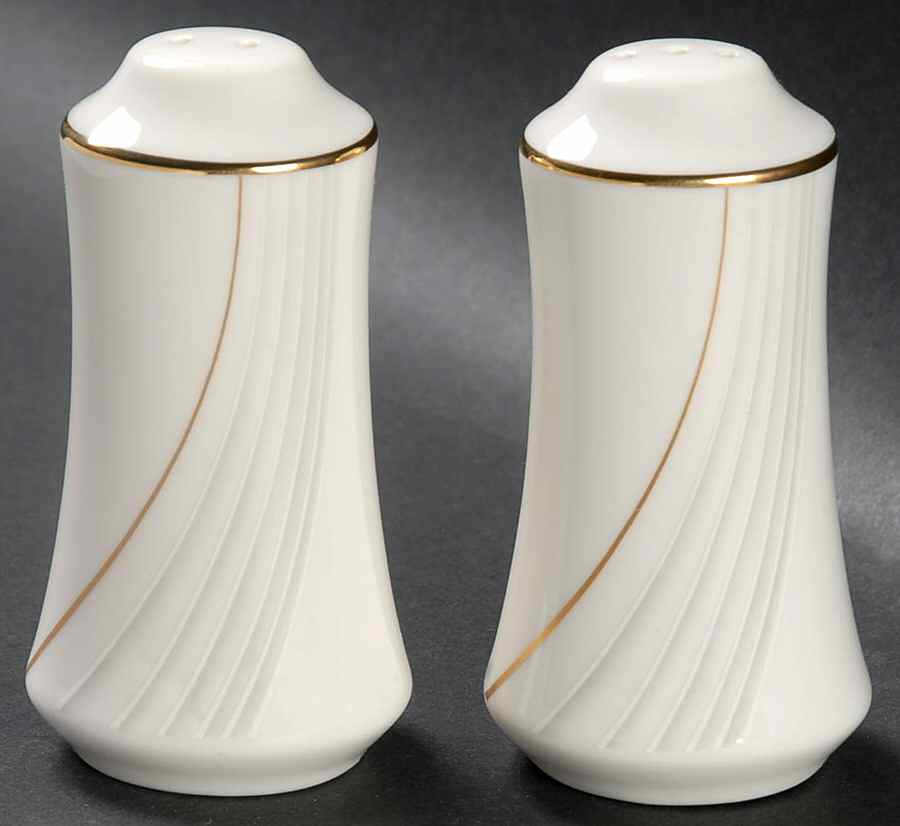 Golden Tide Salt & Pepper Set by Noritake-1
