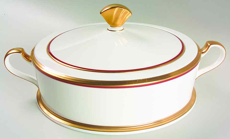 Golden Tribute Round Covered Vegetable by Noritake-1