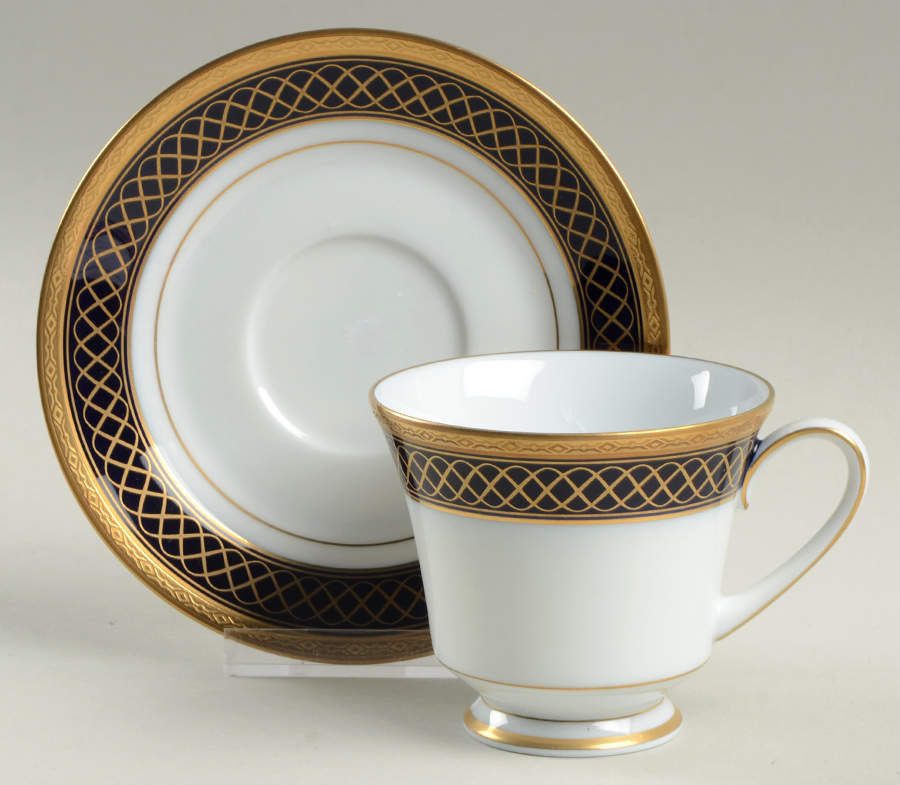 Golden Twilight Footed Cup & Saucer Set by Noritake-1
