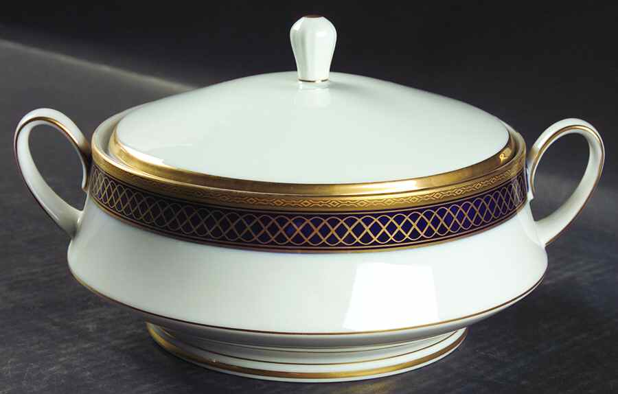 Golden Twilight Round Covered Vegetable by Noritake-1