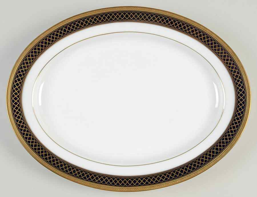 Golden Twilight 13" Oval Serving Platter by Noritake-1