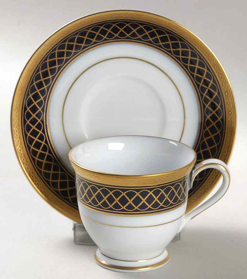 Golden Twilight Footed Demitasse Cup & Saucer Set by Noritake-1