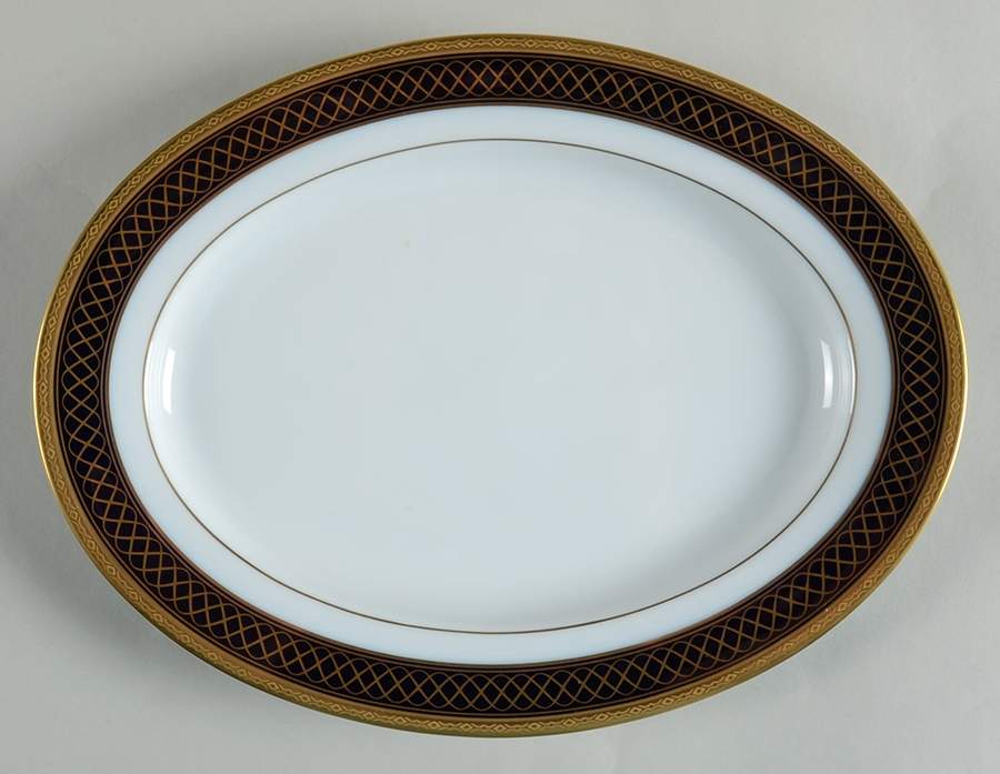 Golden Twilight 11" Oval Serving Platter by Noritake-1