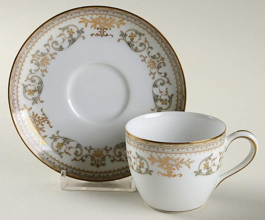 Gracelyn Flat Demitasse Cup & Saucer Set by Noritake-1