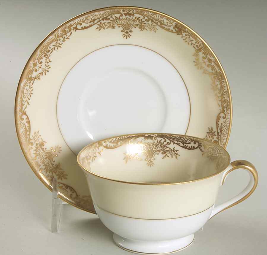 Grafton Footed Cup & Saucer Set by Noritake-1
