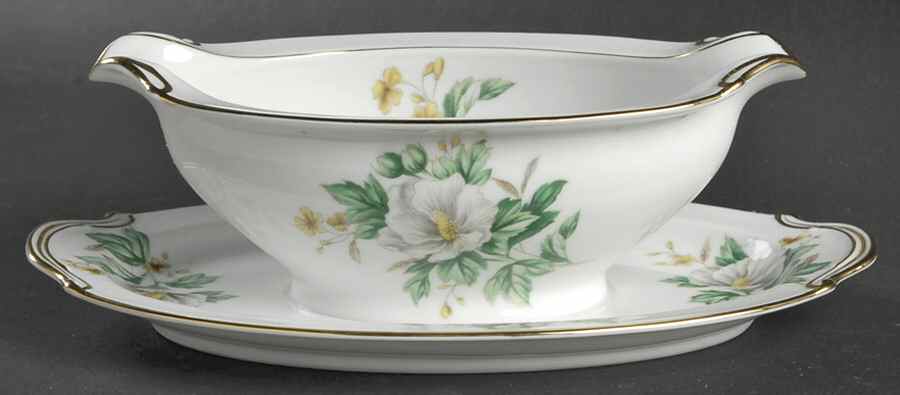 Gramercy Gravy Boat with Attached Underplate by Noritake-1