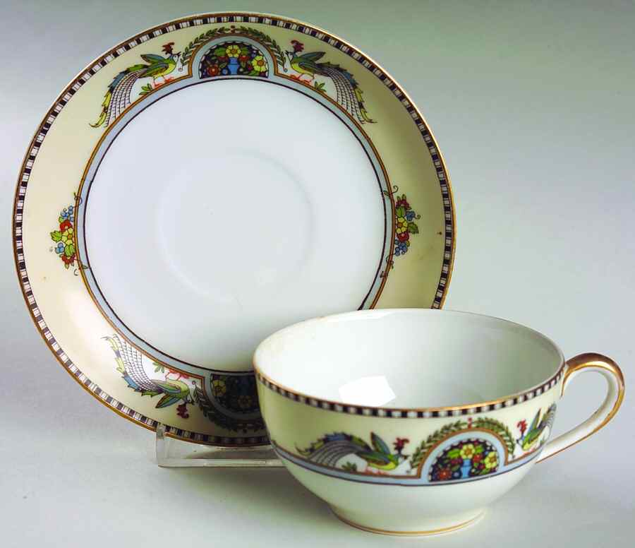 Granada Flat Cup & Saucer Set by Noritake-1