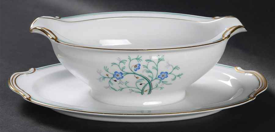 Granada Gravy Boat with Attached Underplate by Noritake-1